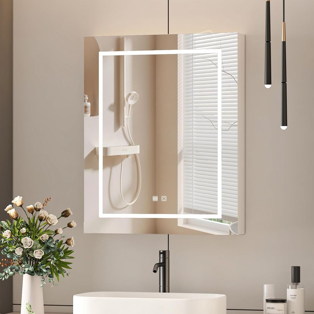 Home Outlet Bathroom - 24x30 조명이 있는 의료용 캐비닛, 콘센트와