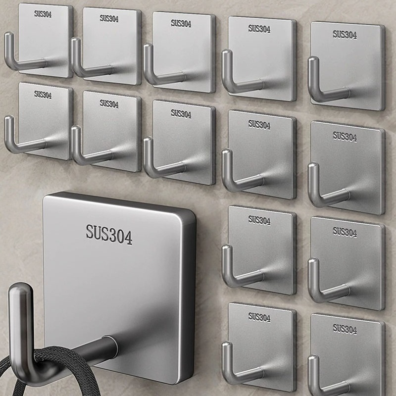 Robe Hook Adhesive - 헤비 듀티 스테인리스 스틸 접착식 수건