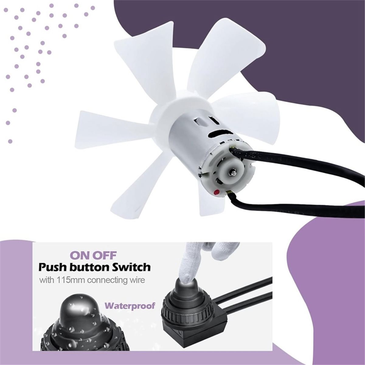 Home Bathroom Vent Fans - 홈툴 6인치 RV 환풍기 날개(12V D-샤프트