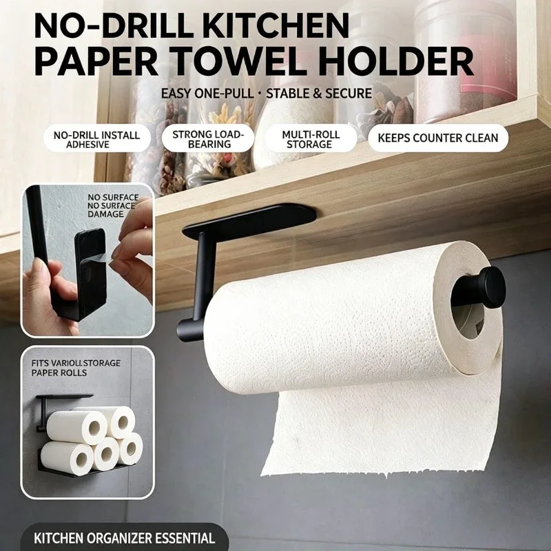 Home Bathroom Wallpaper - 종이 롤 홀더 수건 걸이 벽걸이