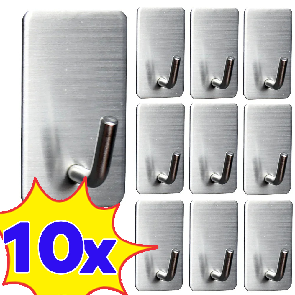 Robe Hook Adhesive - 1-10Pcs 자기 접착 후크 스테인레스 스틸