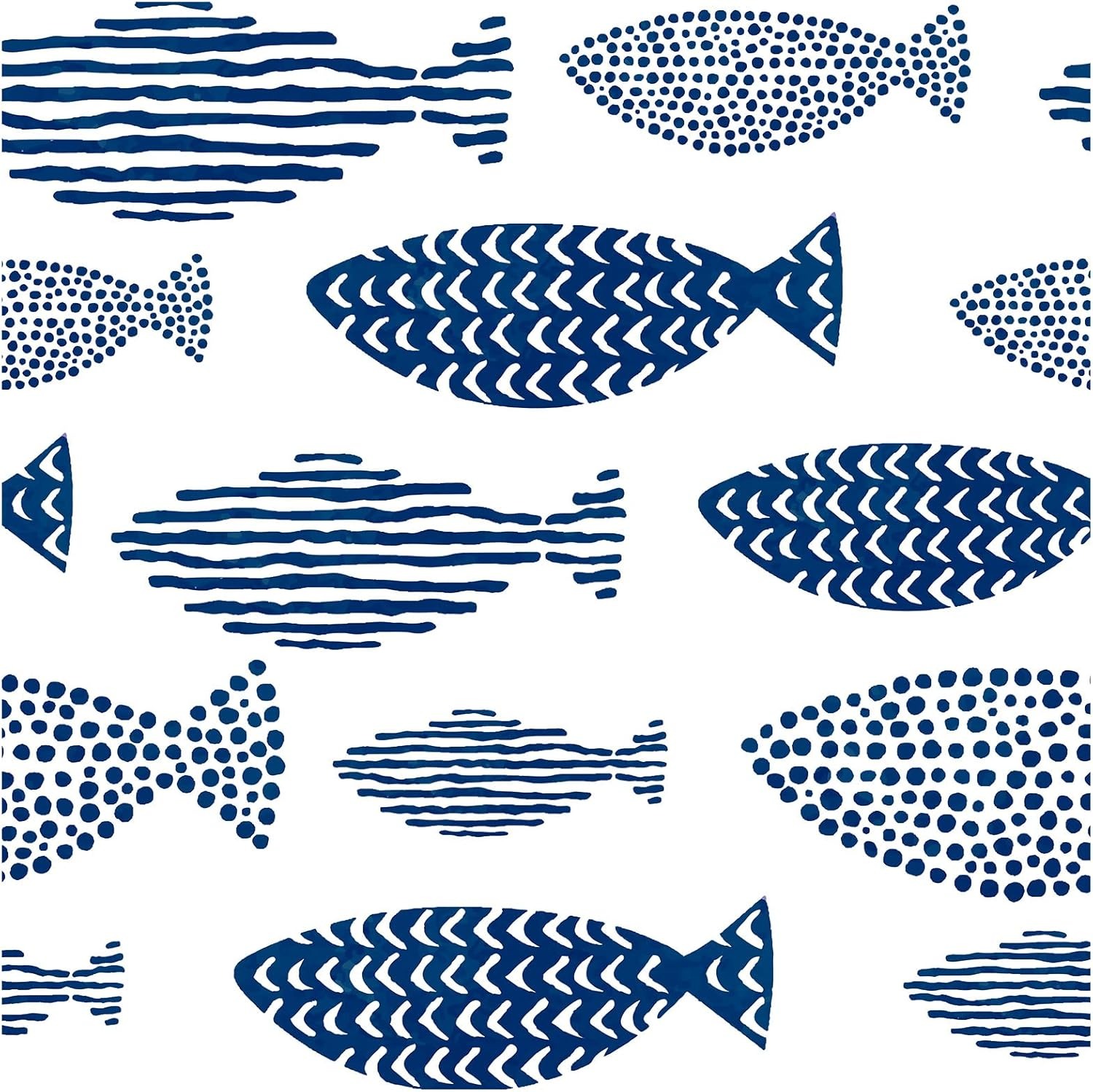 Home Bathroom Wallpaper - 껍질과 스틱 벽지 추상 수중 WorldFish