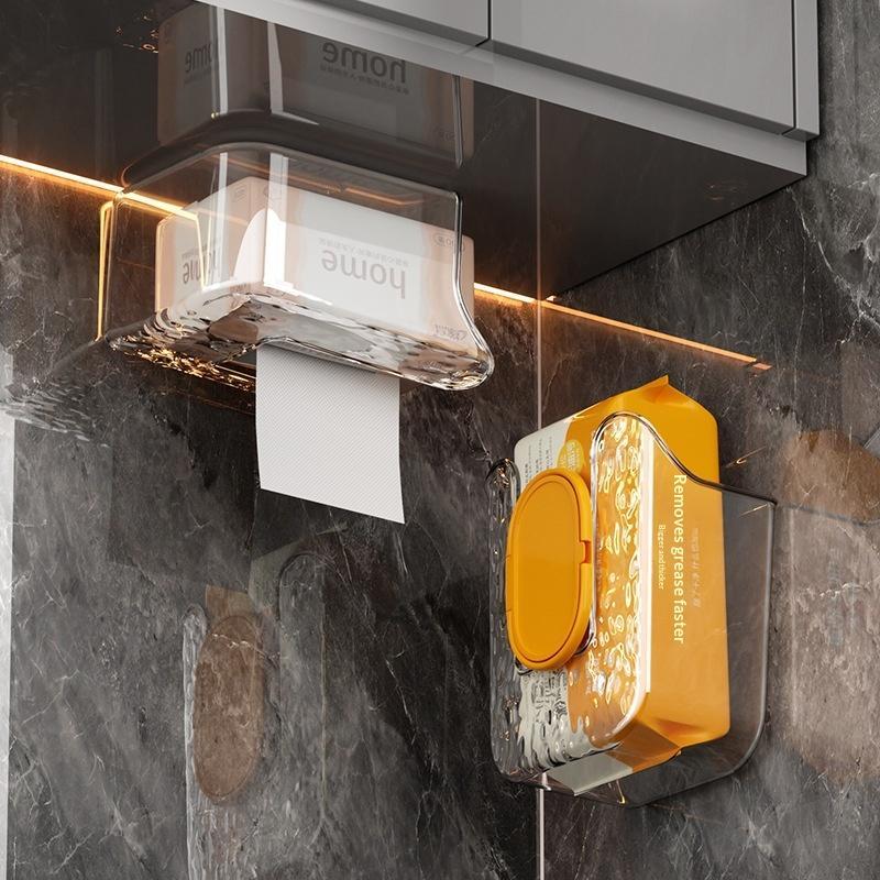 Home Bathroom Towel Dispenser - 벽걸이형 물티슈 디스펜서 셀프 접착식 홀더