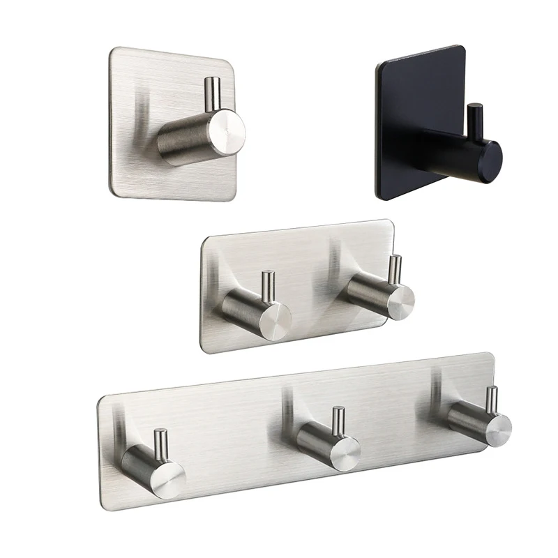 Robe Hook Adhesive - 스테인리스 스틸 3M 자가 접착식 후크,