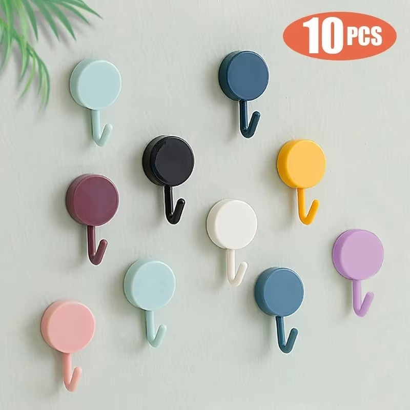 Robe Hook Adhesive - 5-15개 셀프 접착식 강력 후크, 드릴링