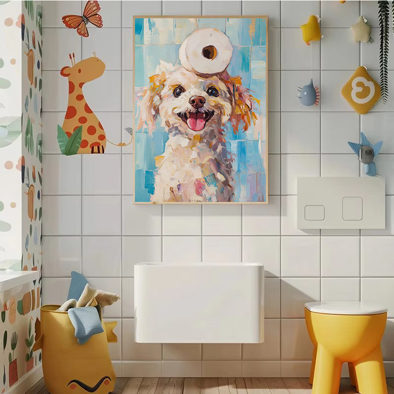 프레임리스 화장지 동물 포스터 프린트 1개, 당신은 똥 - Home Bathroom Wallpaper 리뷰 및 가격