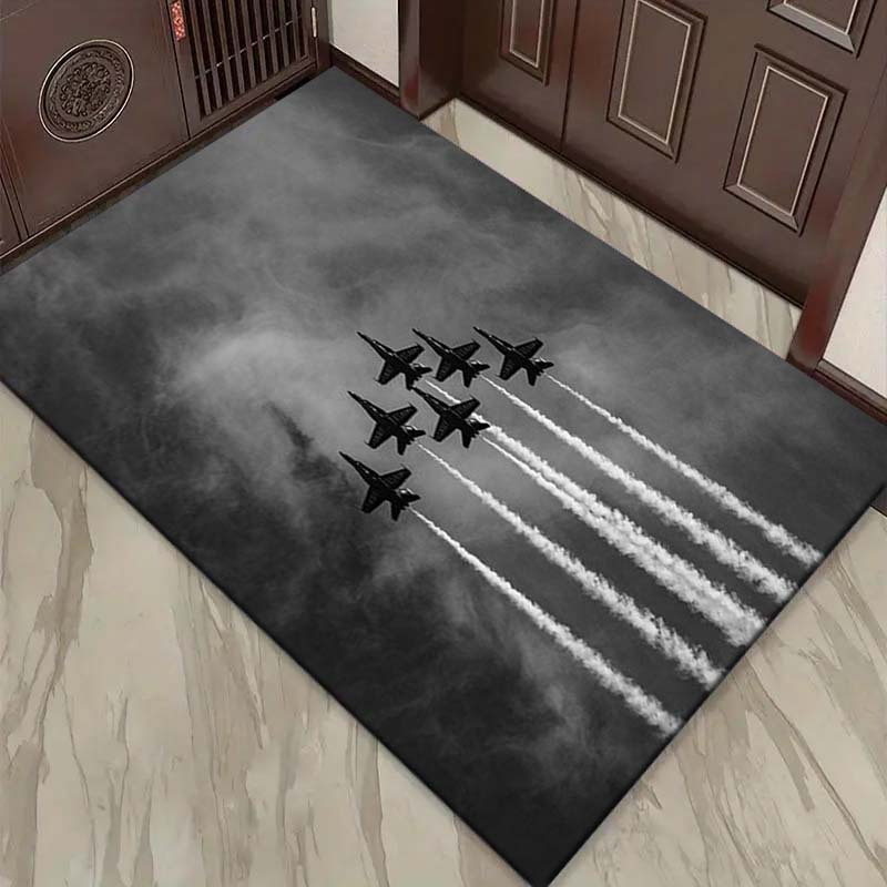 제트 테마 리프 크리스탈 벨벳 지역 러그 - 거실, 야 - Jet Home Bathroom Mats 리뷰 및 가격
