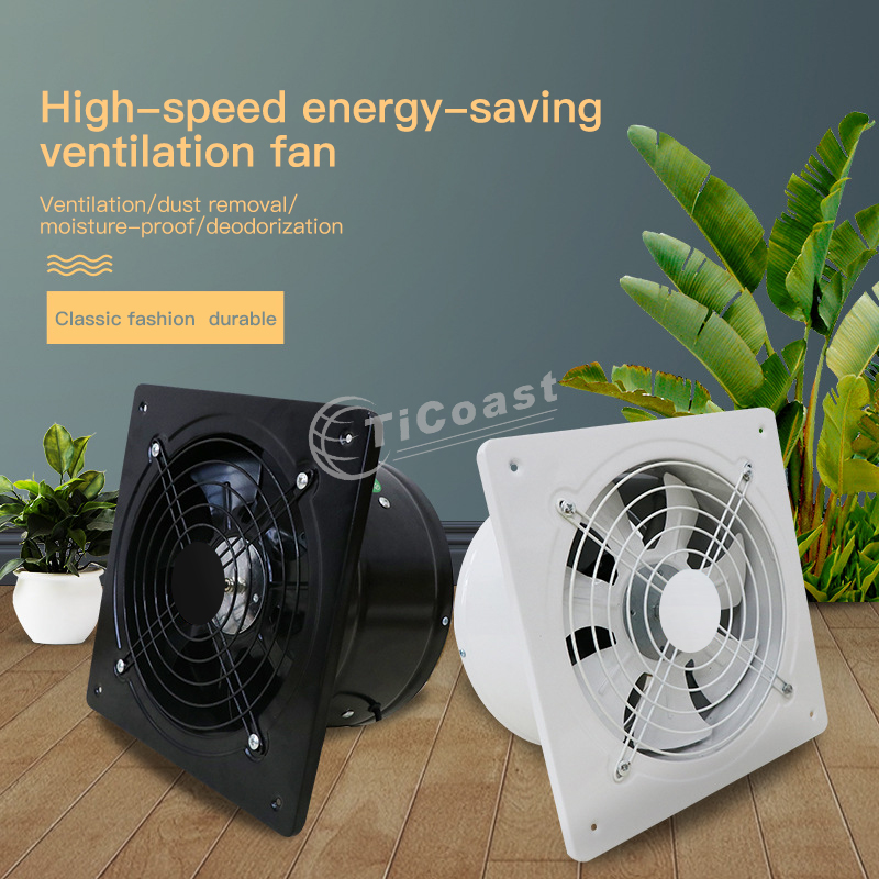 8 인치 80W 배기 팬 고속 공기 송풍기 팬 벽 마운 - Home Bathroom Vent Fans 리뷰 및 가격