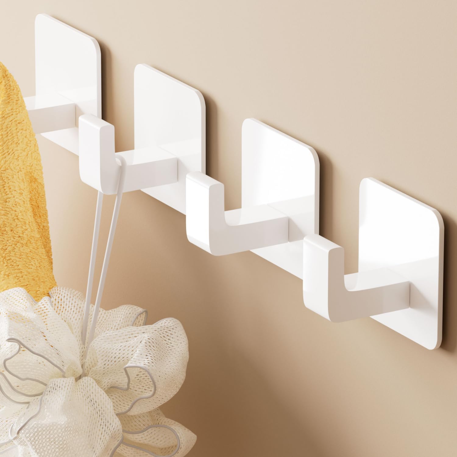 1개/5개/6개 사각형 자가 접착 타월 후크 - 2팩  - Robe Hook Adhesive 리뷰 및 가격