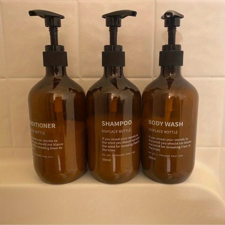 3pcs 방수 샴푸 컨디셔너 디스펜서 세트 재사용 가능 - Soap Dispenser Pump 리뷰 및 가격