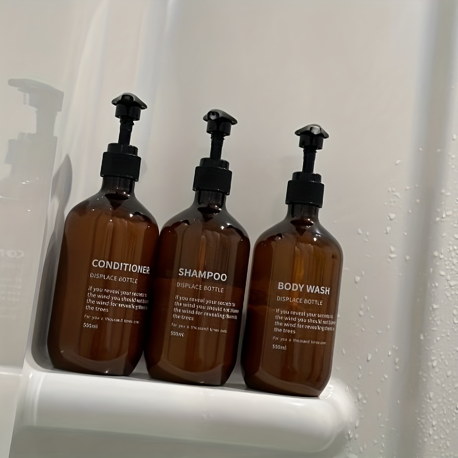 3pcs 방수 샴푸 컨디셔너 디스펜서 세트 재사용 가능 - Soap Dispenser Pump 리뷰 및 가격
