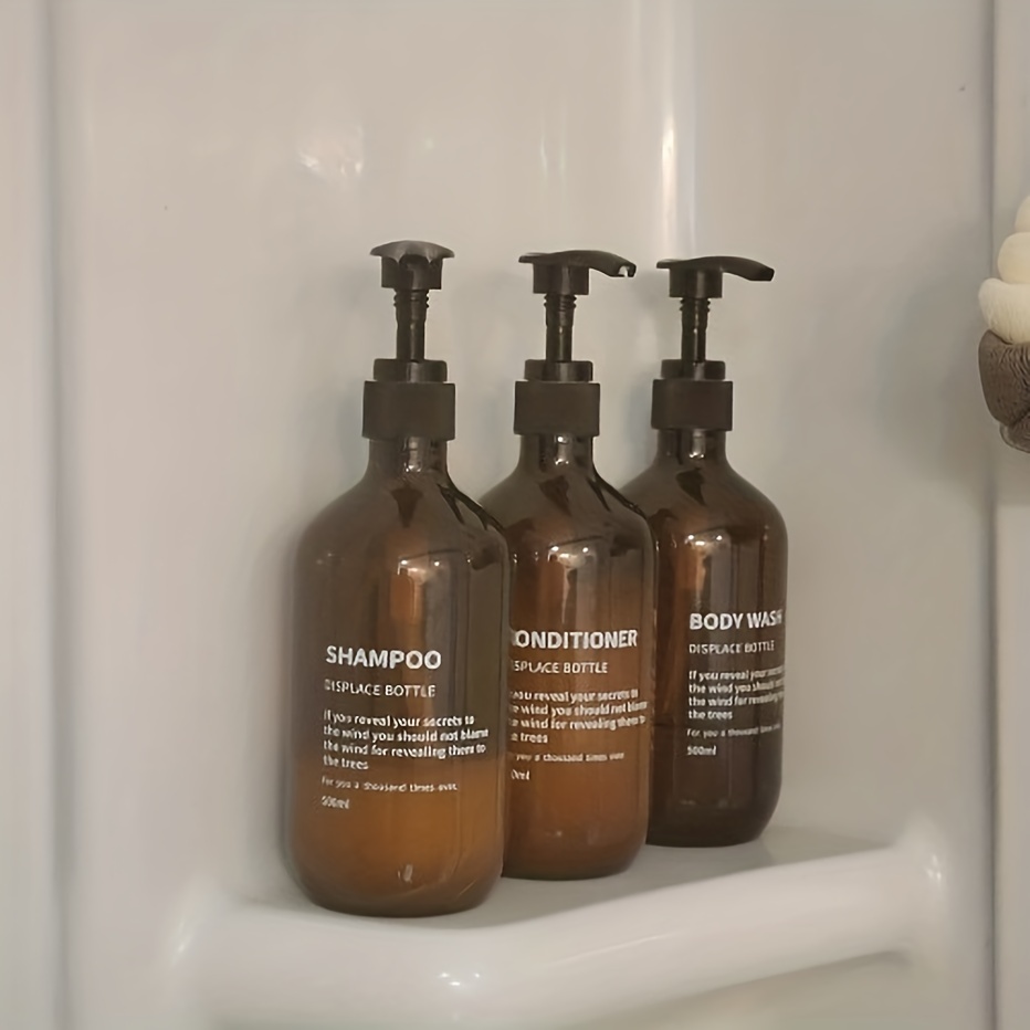 3pcs 방수 샴푸 컨디셔너 디스펜서 세트 재사용 가능 - Soap Dispenser Pump 리뷰 및 가격