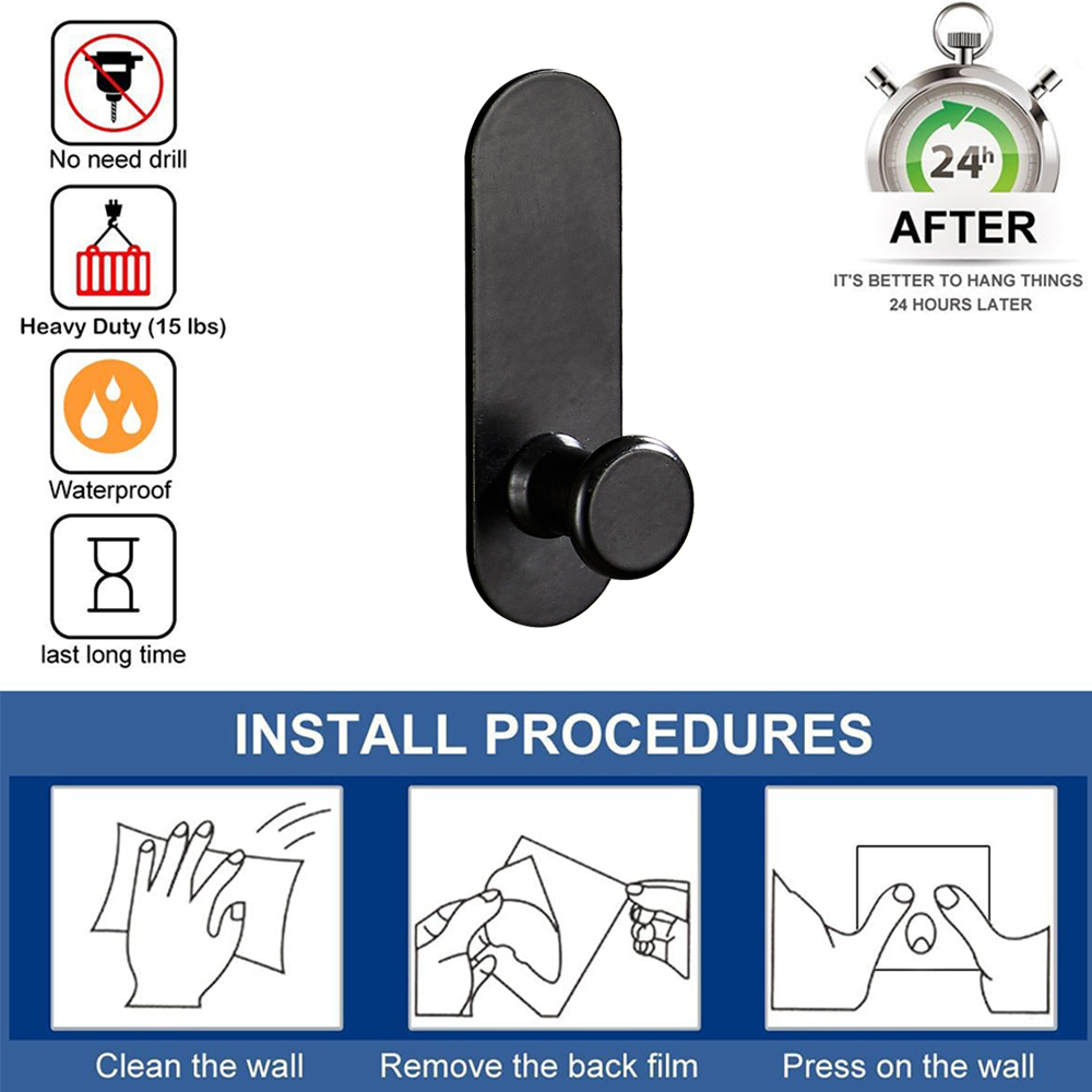 1-5Pcs 강한 접착제 벽 걸이 스티커 교수형 코트  - Robe Hook Adhesive 리뷰 및 가격