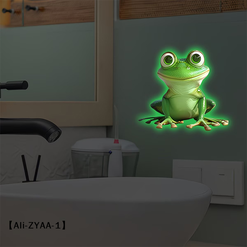 【A】야광 개구리 화장실 스티커, 욕실 벽 데칼, 발광 - Home Outlet Bathroom 리뷰 및 가격