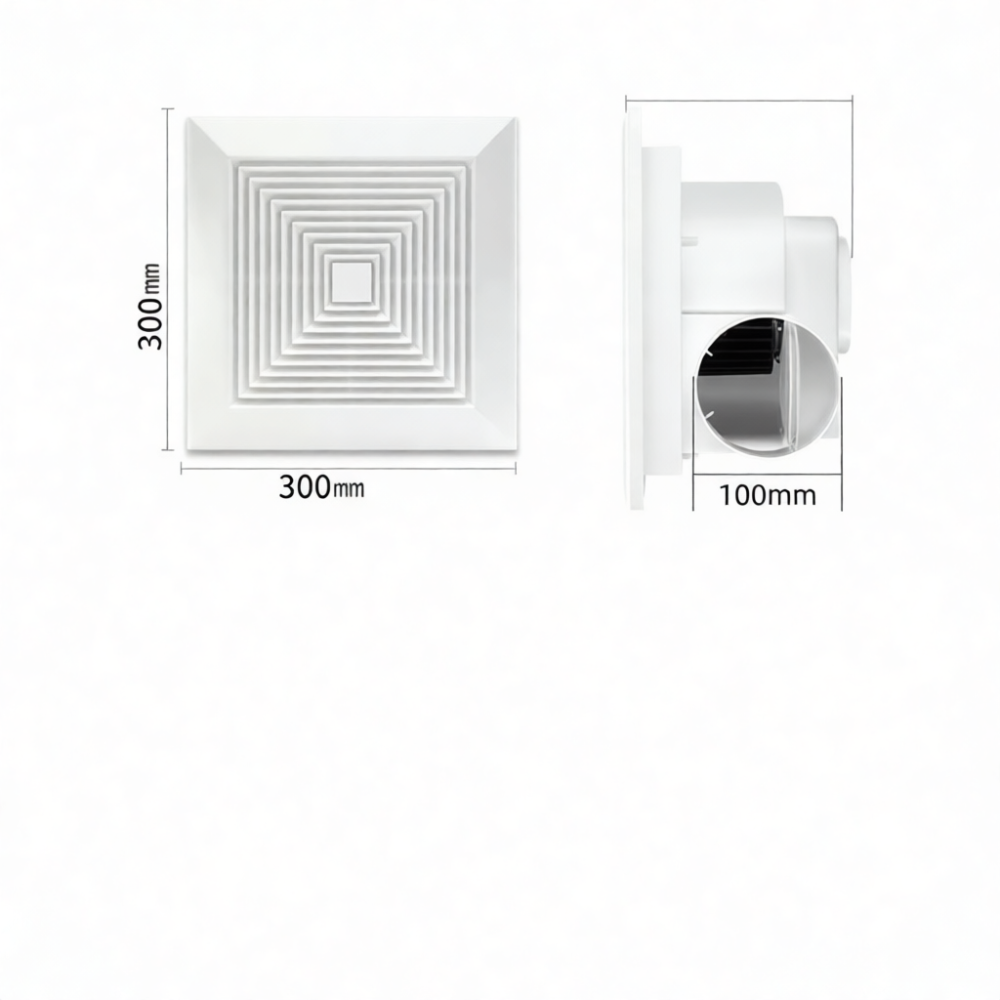 강력한 내장형 천장 배기 팬 주방 욕실 덕트 환기 시스 - Home Bathroom Vent Fans 리뷰 및 가격