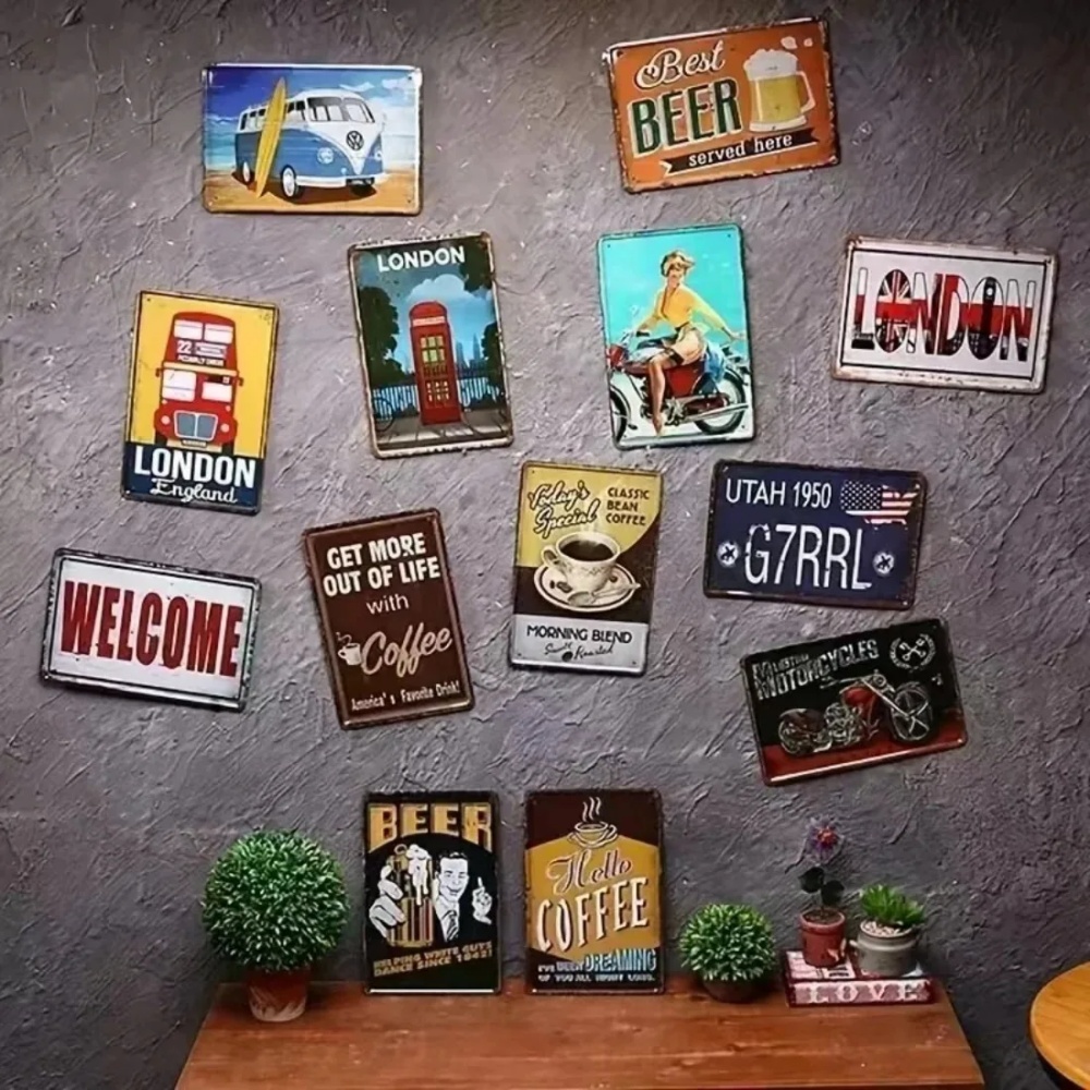 CIFBUY 빈티지 재미 있은 고양이 알루미늄 벽 예술 - Home Bathroom Wall Art 리뷰 및 가격